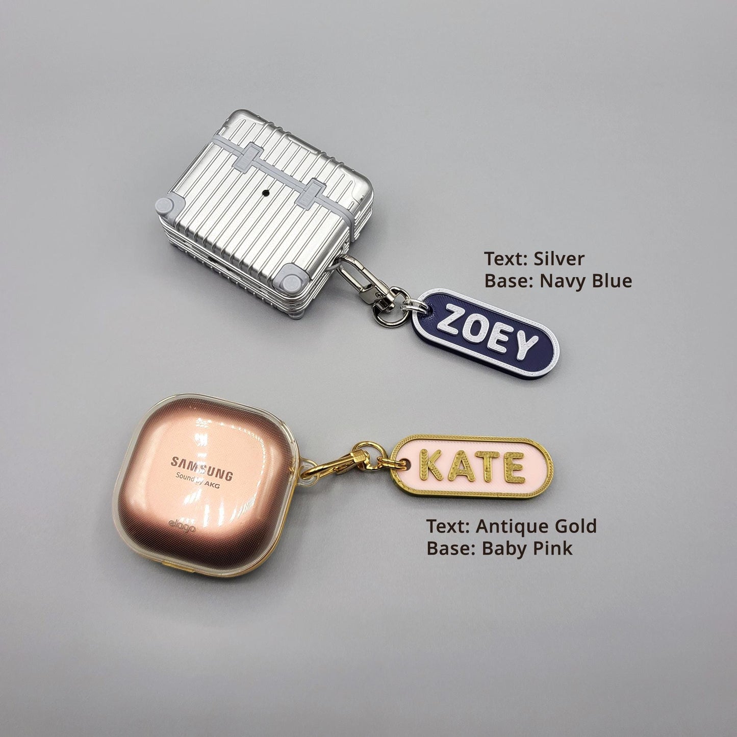 Double-Sided and Single-Sided Personalized Keychains