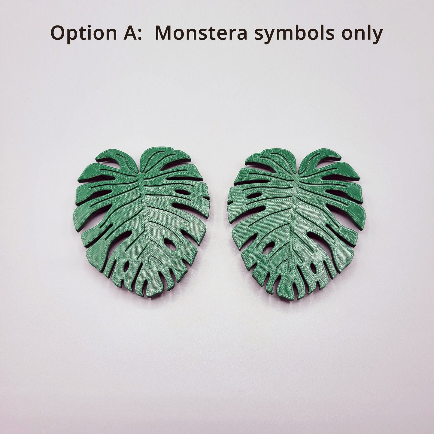 Replaceable Monstera Shape Curtain Holdbacks/Tiebacks (Set of Left and Right)